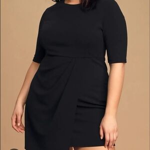 Lulu's Black Mini Sheath Dress